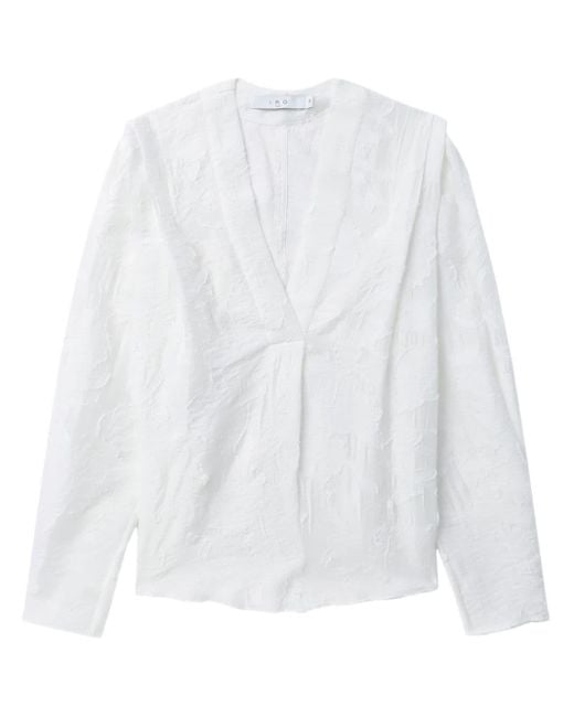 IRO White Bluse mit Texturen