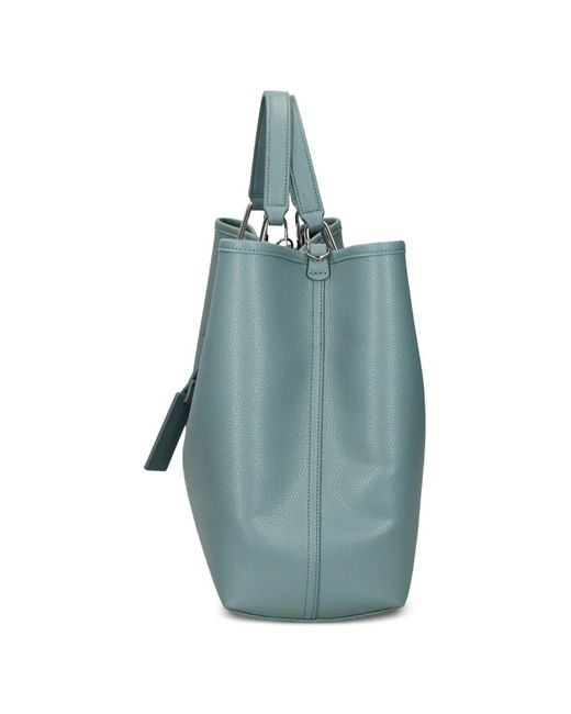 Emporio Armani Blue Myea Medium Shopping Bag