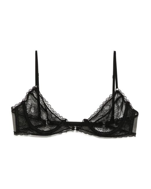 Kiki de Montparnasse Black Dahlia Lace Demi Bra