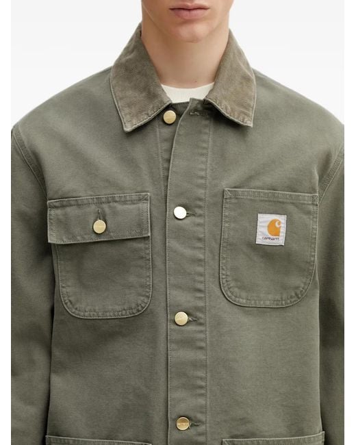 Carhartt Gray Michigan Logo-Patch Jacket for men