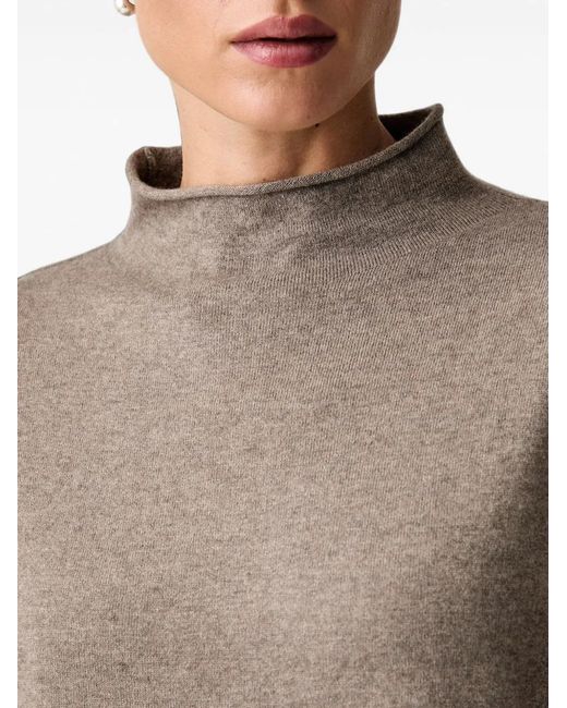 Marc O' Polo Brown High-Neck Dropped-Shoulder Sweater