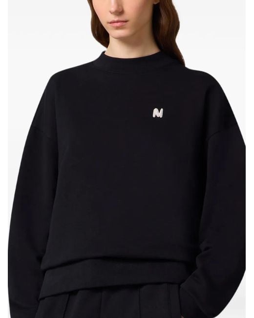 MSGM Black Logo-Patch Sweatshirt