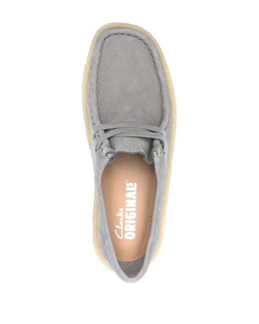 Clarks White Wallabee Cup Loafers
