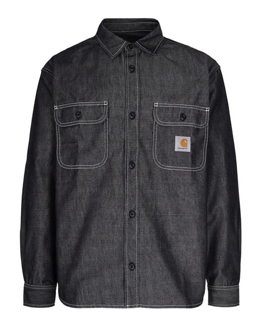 Camisa con bolsillo en el pecho Carhartt de hombre de color Black