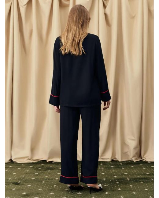 Sleeper Finnegan Pajama Shirt Black