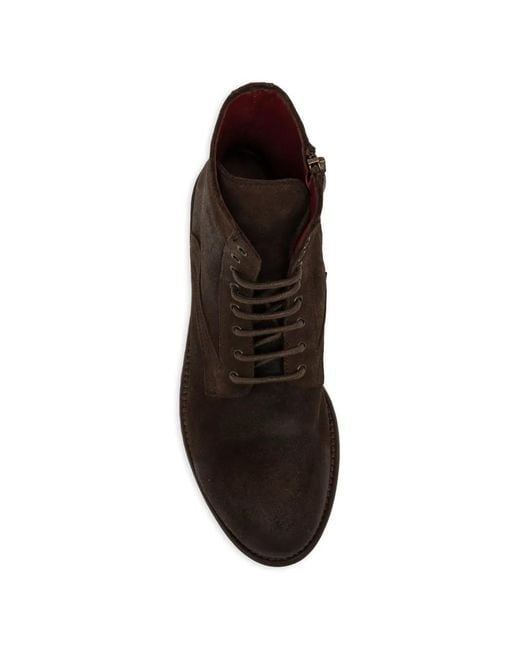 SOMMET Brown Lace-Up Ankle Boots