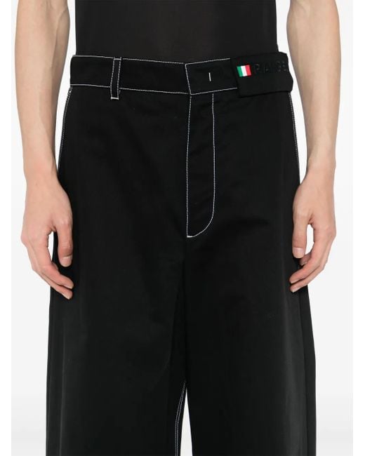 Palm Angels x Moncler Black X Palm Angels Wide-Leg Trousers for men