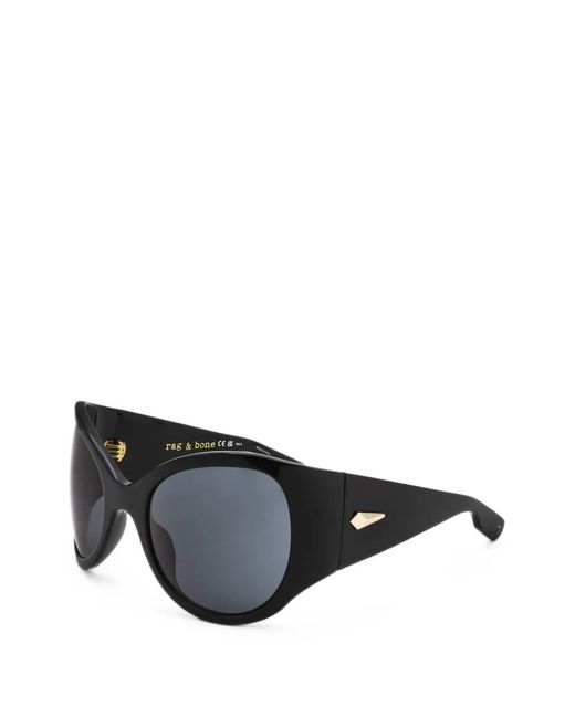 Rag & Bone Black Oversized Sunglasses