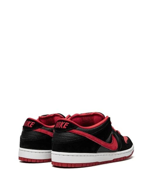 Nike Red Dunk Low Pro Sb "Jpack" Sneakers
