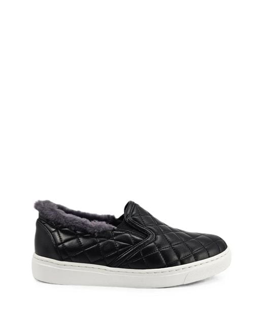 Madison Maison Black Quilted Shearling Sneakers