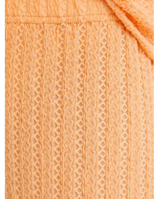 Résumé Orange Pantalon Texturé
