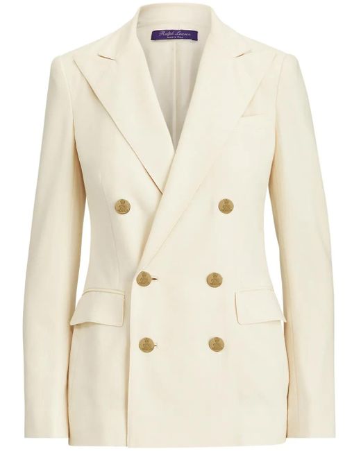 Ralph Lauren Natural Camden Cashmere Blazer