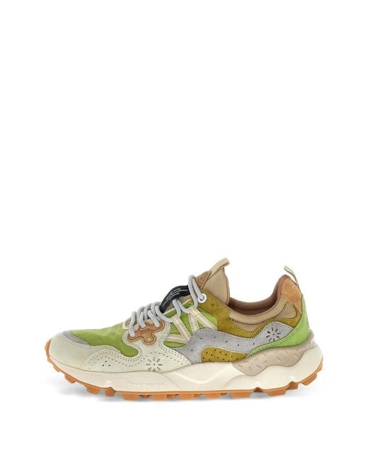 Flower Mountain Green Yamano 3 Sneakers for men
