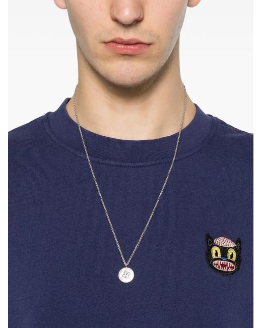 ARRELS Barcelona Blue Cat-Patch Sweatshirt for men