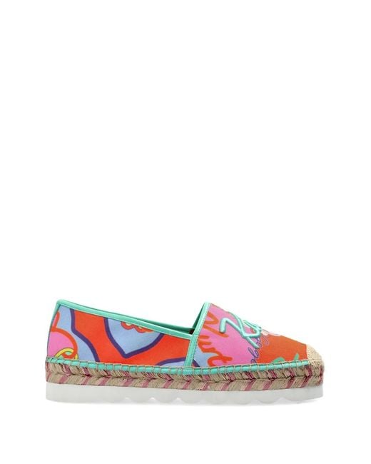 Kurt Geiger White Kurt Cleated Printed Espadrille