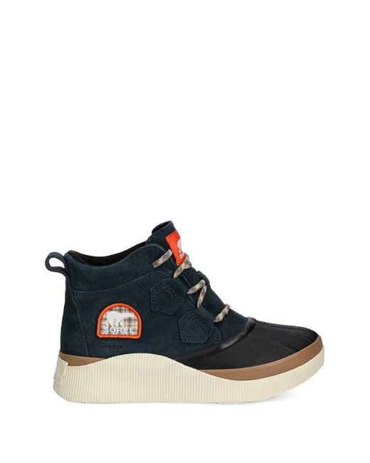 Sorel Blue Out N About Lace-Up Patch Boots