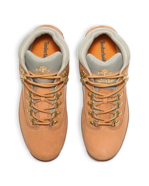 Timberland Brown Euro Hiker "Wheat Nubuck" Boots for men