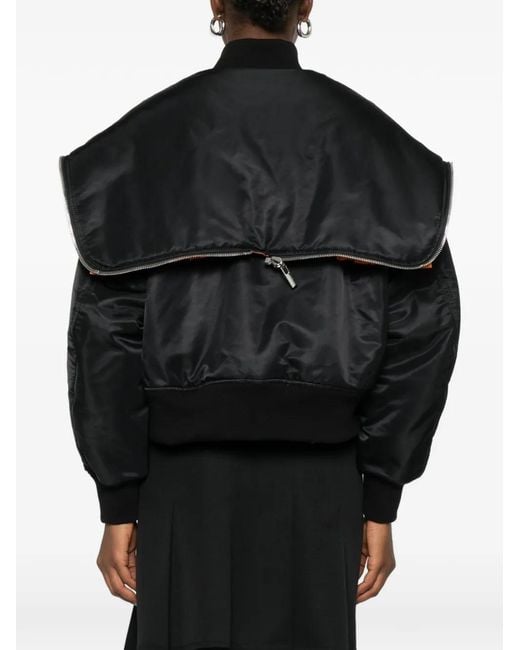 ジャケット・アウター noir kei ninomiya noir kei ninomiya】 ⁡ ナイロンツイル ボンバージャケット color : 黒