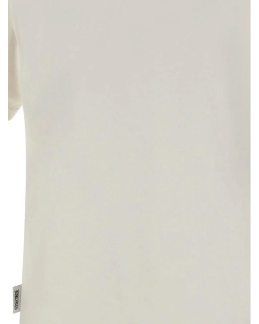 Mc2 Saint Barth White Portofino One-Piece-Luffy-Embroidered T-Shirt for men