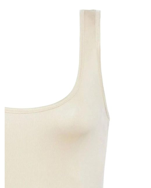 L'Agence Chrissy Tanktop Met Diepe Ronde Hals in het Natural