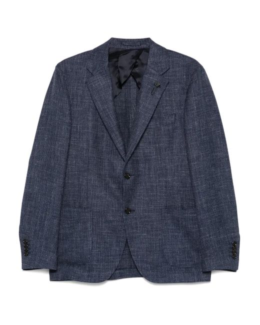 メンズ Lardini シングルジャケット Blue