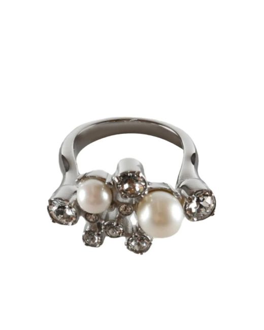 Bague À Perles Givenchy en coloris Metallic