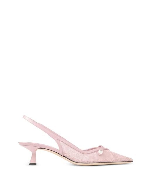 Jimmy Choo Pink Amita 45 Pumps
