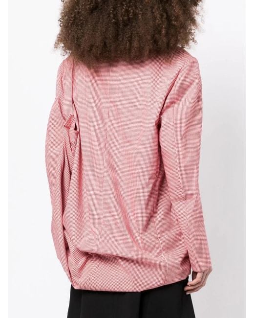 Pushbutton Geruite Jurk in het Pink