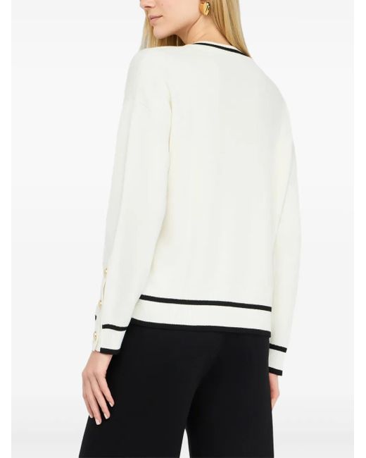 Maglione A Righe di Liu Jo in White