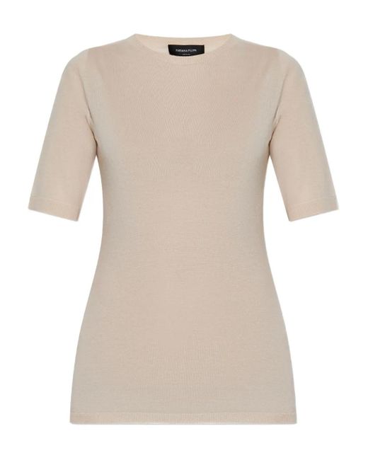 Fabiana Filippi ファインニット Tシャツ Natural