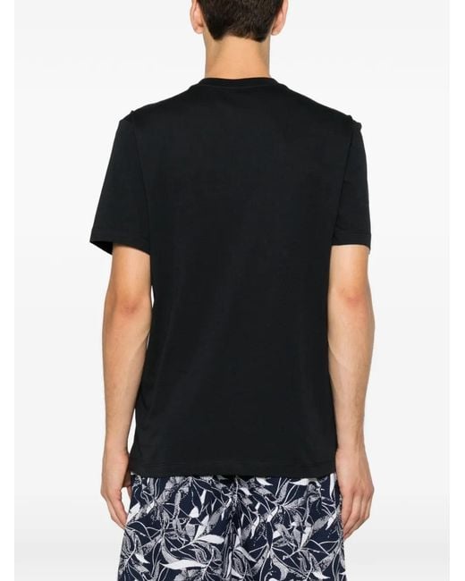 Blauer Black Logo-Print Crew-Neck T-Shirt for men