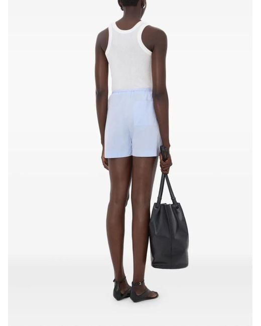 Loulou de Saison Blue Malone Drawstring Shorts
