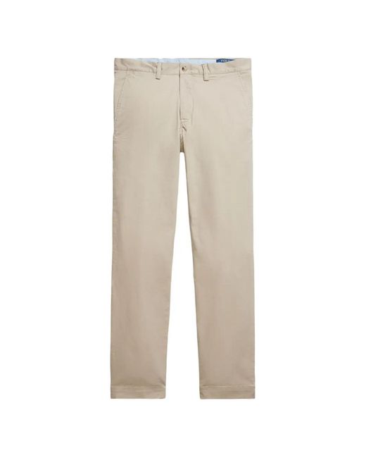 Polo Ralph Lauren Natural Logo-Embroidered Chino Pants for men