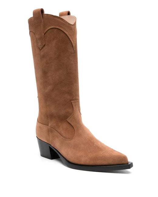 Scarosso Brown Dolly Suede Boots