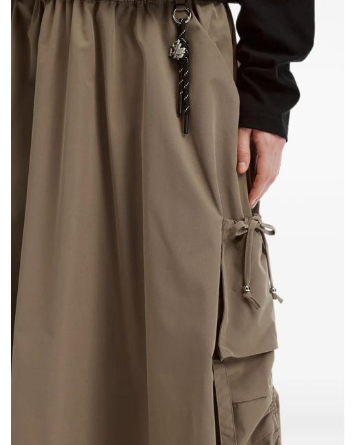Izzue Natural Ruched Cargo Maxi Skirt