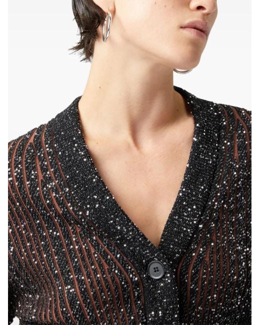 Missoni Black Striped Cardigan