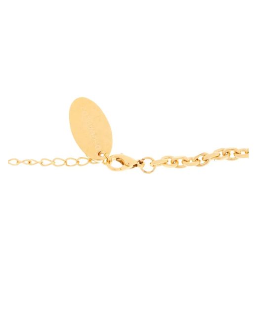 DSquared² White Shell-Pendant Cable-Link Necklace for men