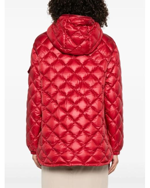 Moncler フーデッド パデッドジャケット Red