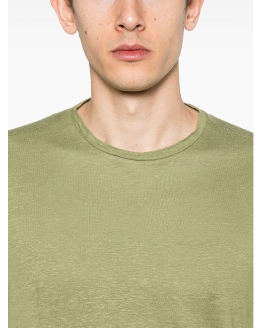 T-shirt a maniche corte di Majestic Filatures in Green da Uomo