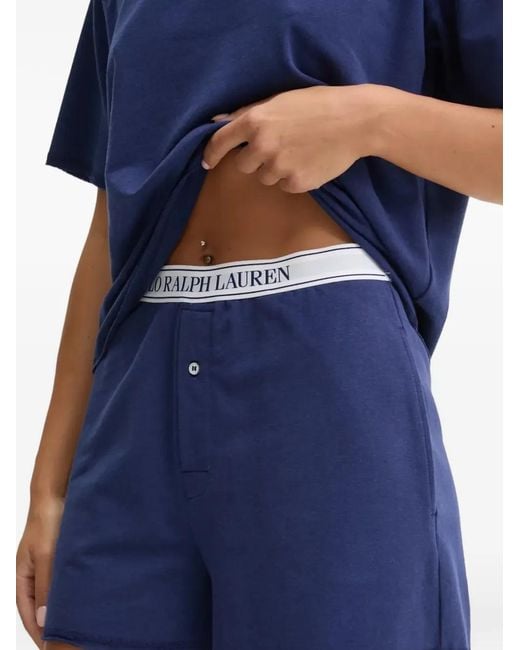 Polo Ralph Lauren Blue Logo-Embroidered T-Shirt