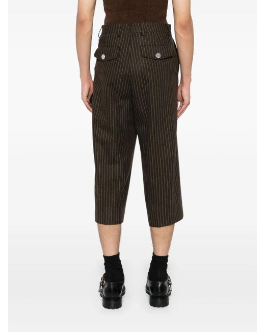 AMI Gestreepte Broek in het Gray voor heren