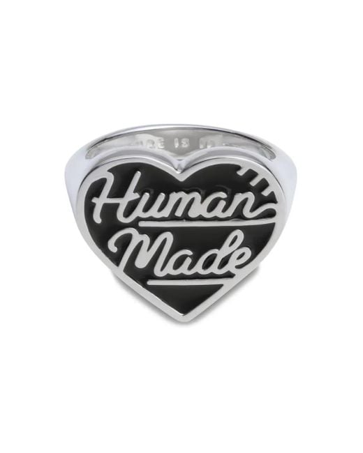 Anillo en plata con forma de corazón Human Made de hombre de color Gray