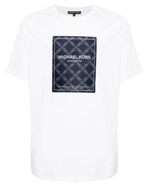 Michael Kors Blue Empire Cotton T-shirt for men