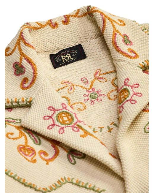 RRL Natural Floral-Embroidery Jacket