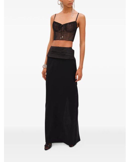 Area Black Crystal Hotfix Top