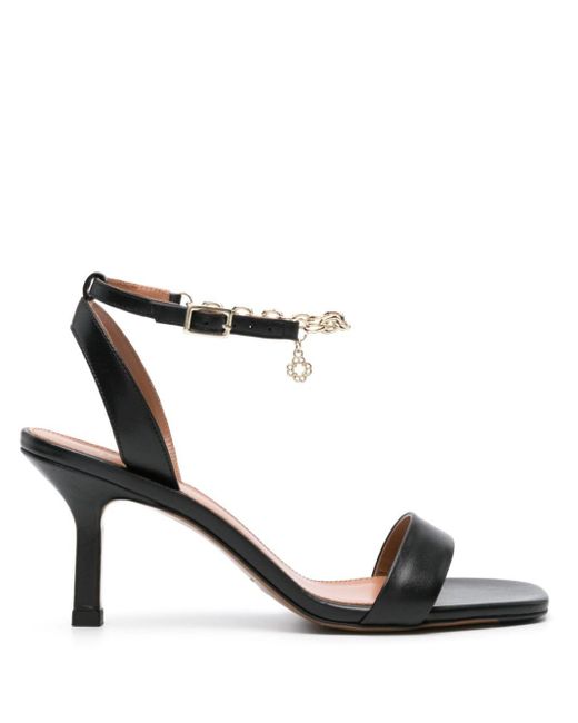 Maje Black Chain-link Leather Sandals