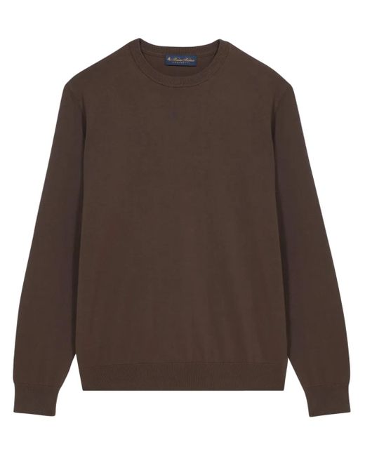 Jersey con cuello redondo Brooks Brothers de hombre de color Brown