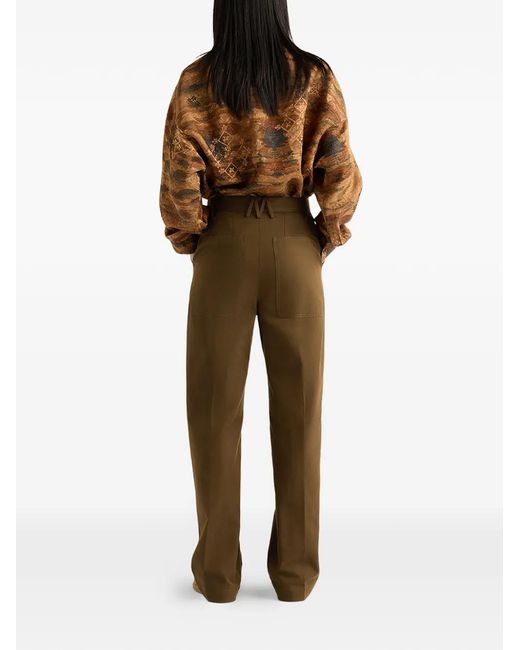 Momoní Green Novajo Belted Trousers