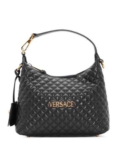 Versace Black Gesteppte Love Schultertasche