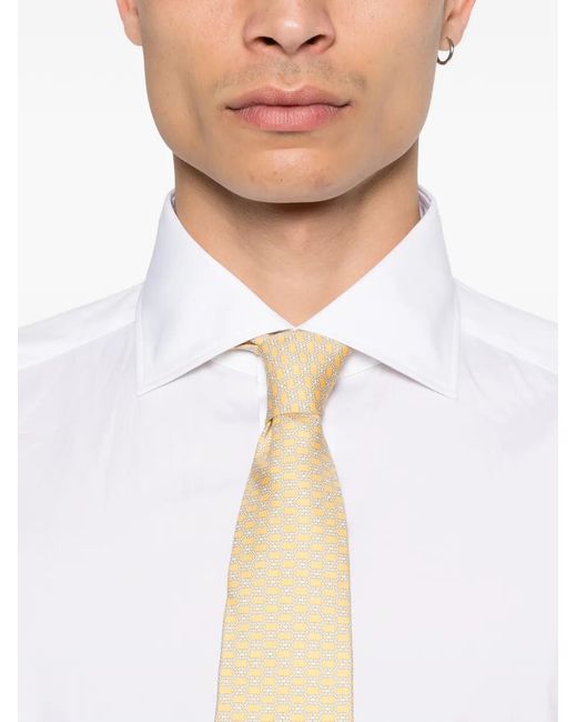 Zegna White Long-Sleeve Shirt for men